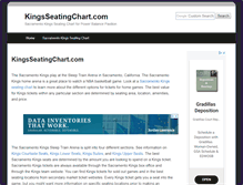 Tablet Screenshot of kingsseatingchart.com